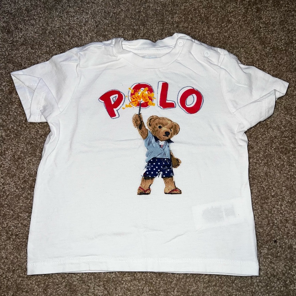 POLO RALPH LAUREN Infant Baby 12 months Polo Bear Shirt